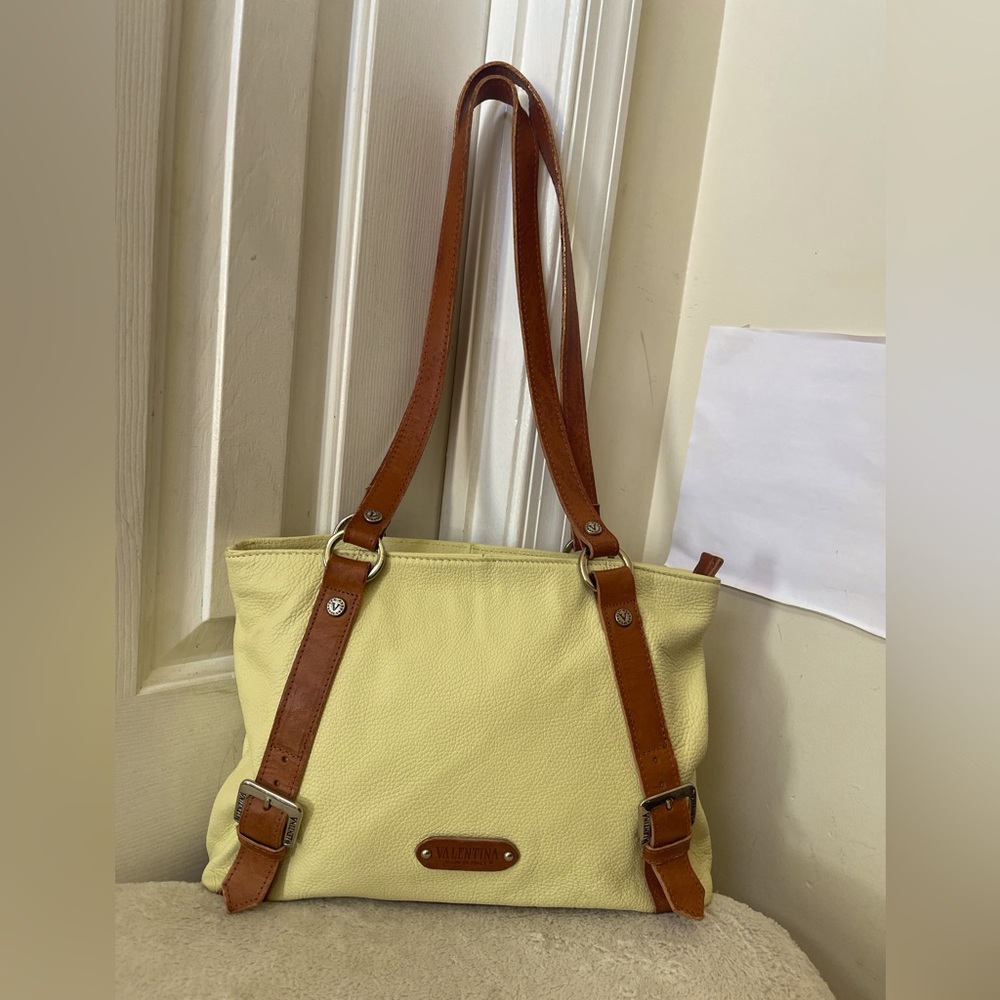 Valentina Italian leather Bag EUC